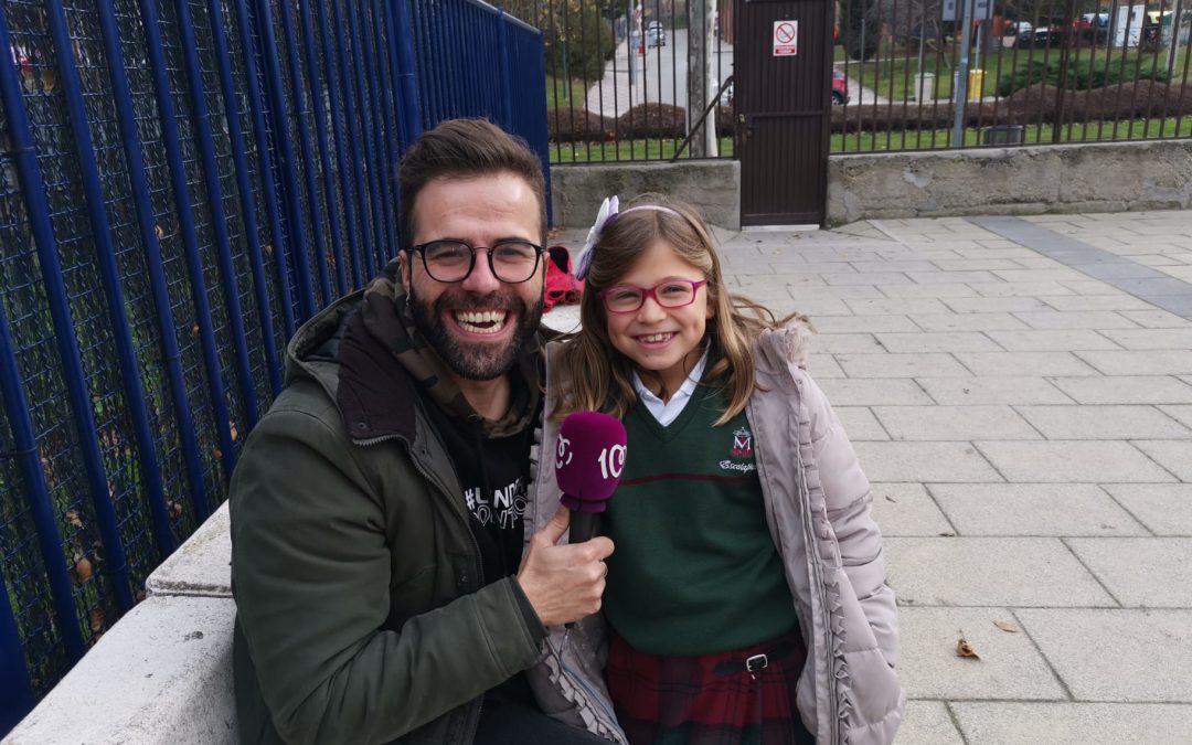 Jimeno (de cadena 100) visita nuestro cole