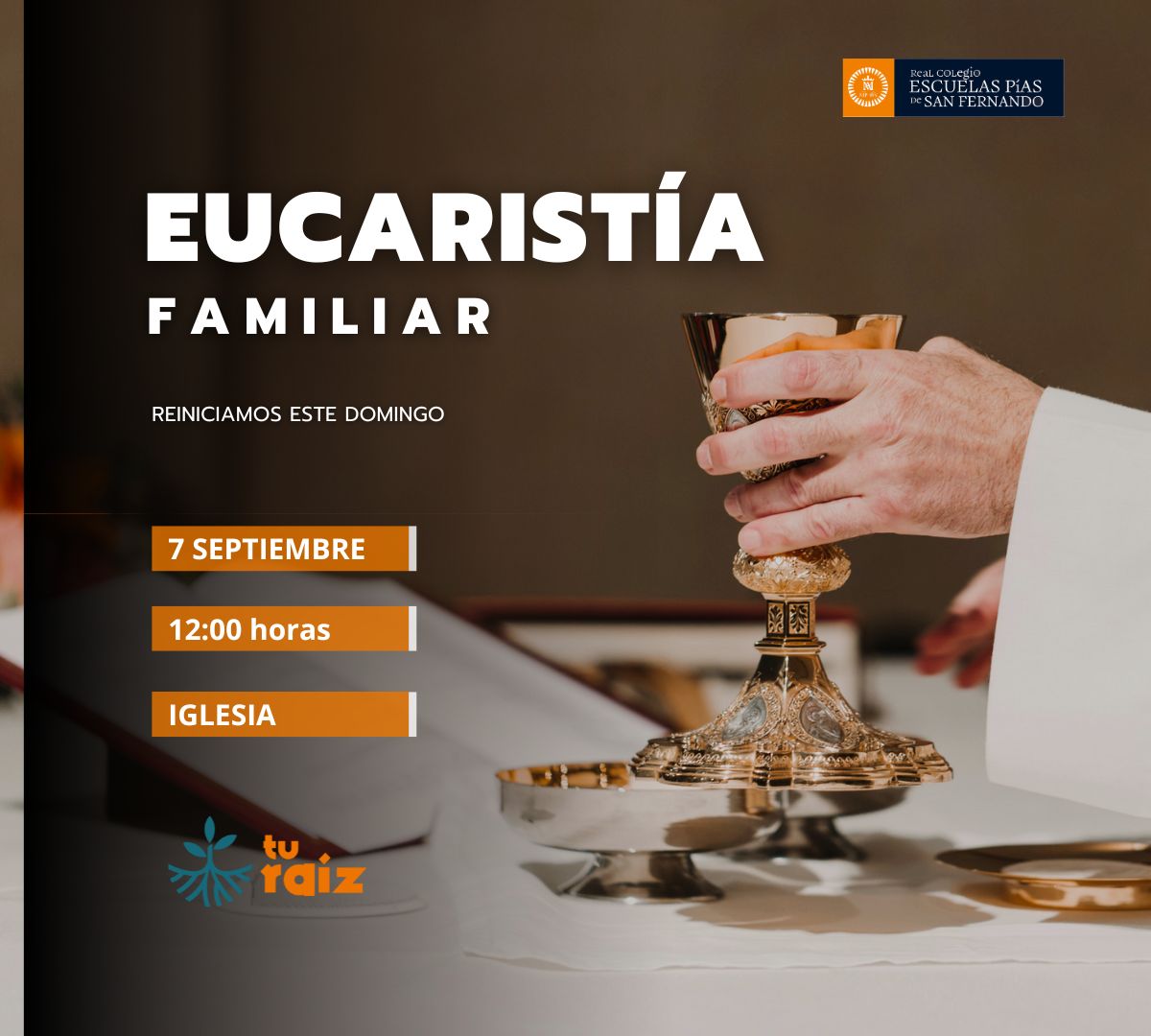 Misa dominical celebración eucarística post instagram (1200 x 1080 px)